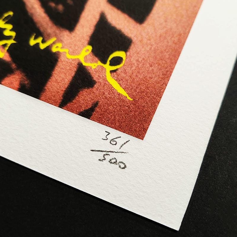 1980s Andy Warhol "Butterfly" Limited Edition Lithograph by CMOA.