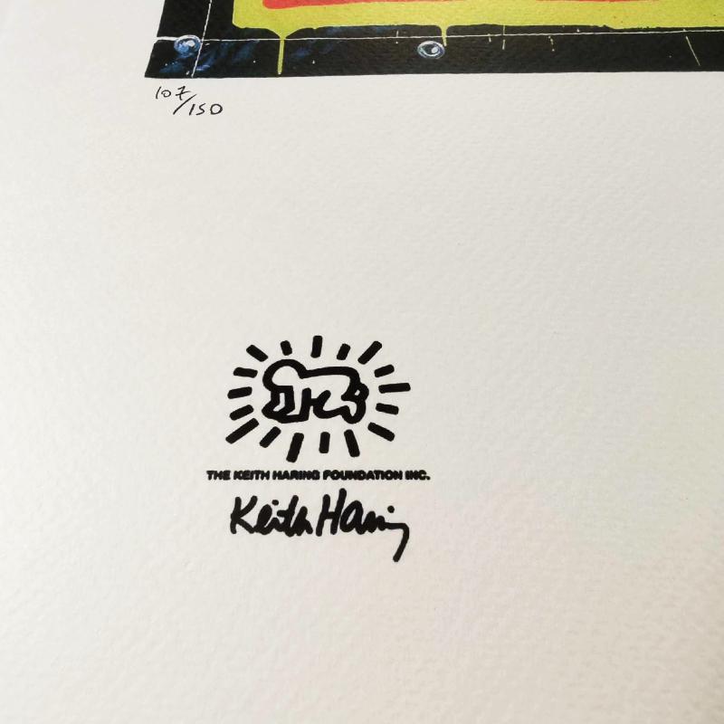 1990s Keith Haring Limited Edition Lithograph Numbered in Pencil.