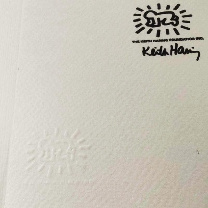 1990s Keith Haring Limited Edition Lithograph Numbered in Pencil.