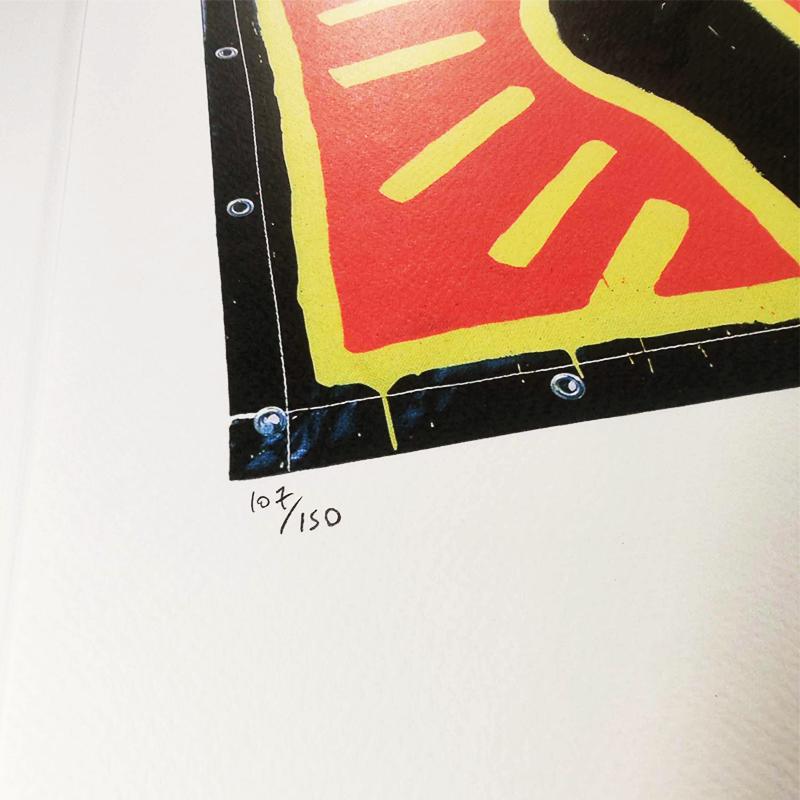 1990s Keith Haring Limited Edition Lithograph Numbered in Pencil.