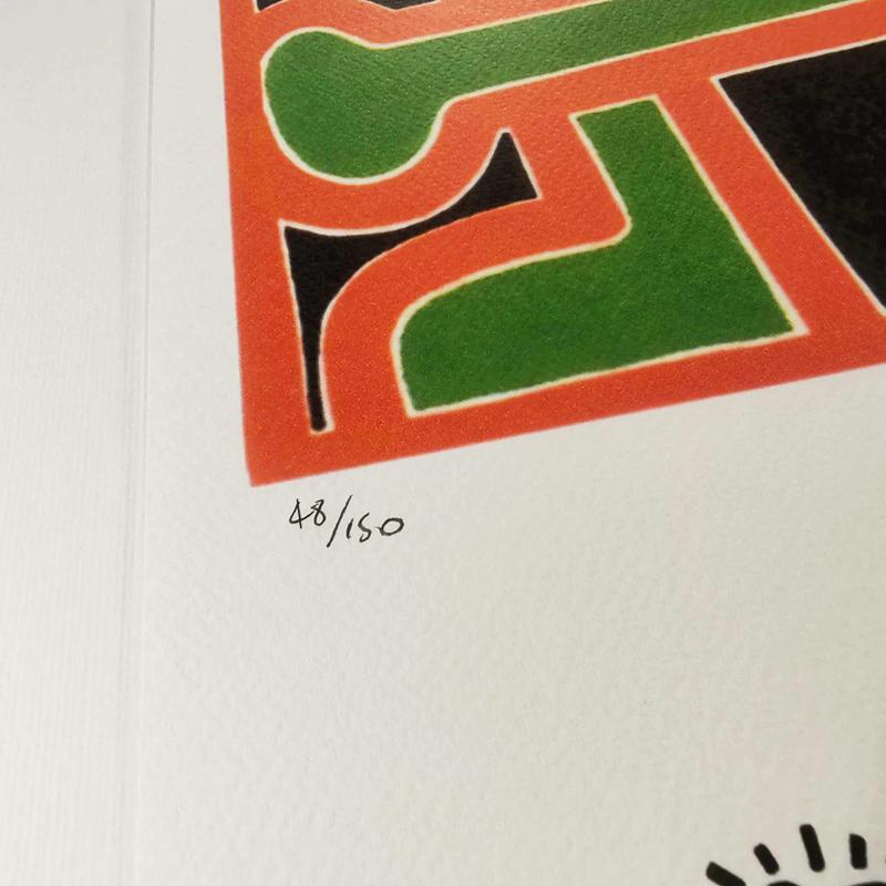 1990s Keith Haring Limited Edition Lithograph Numbered in Pencil.