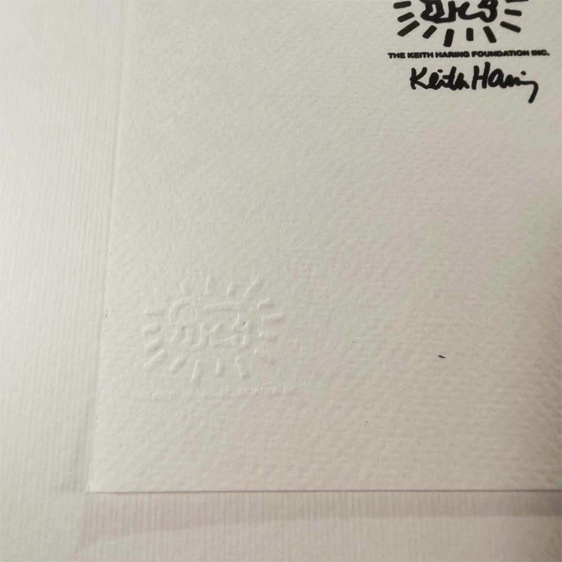 1990s Keith Haring Limited Edition Lithograph Numbered in Pencil.