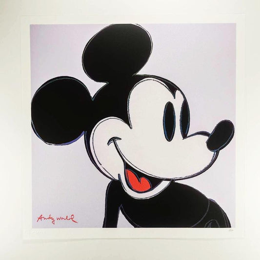 1980s Andy Warhol "Mickey Mouse" Classic - Limited Edition Lithograph by CMOA.
