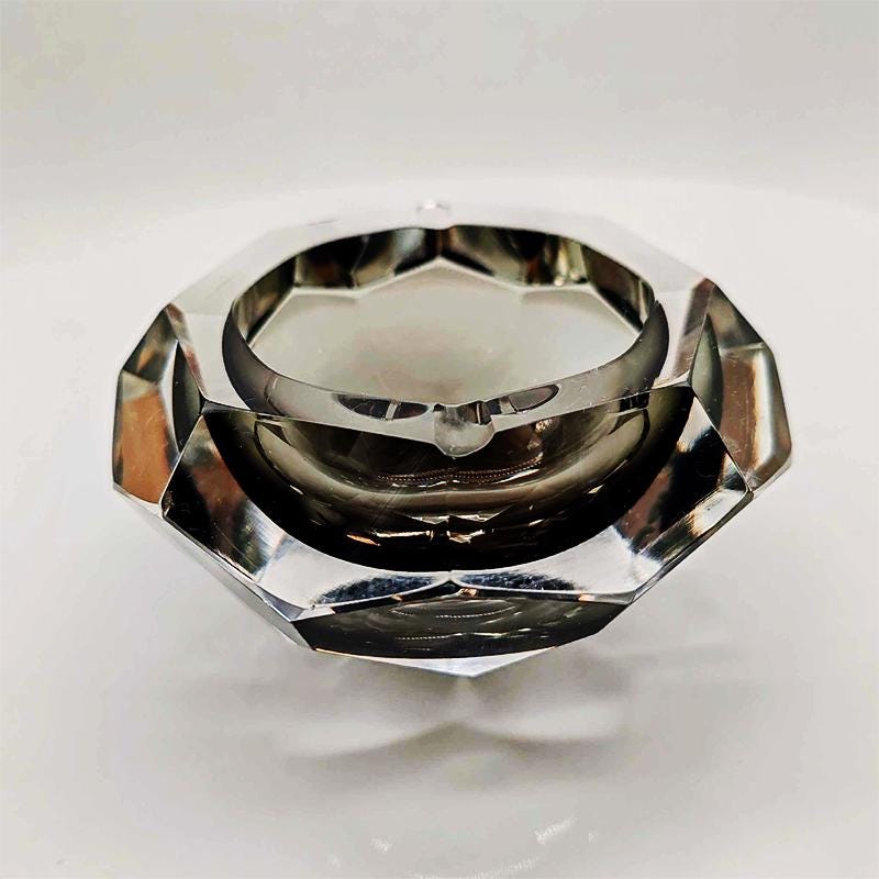 1960S Ashtray or Catch-all in Murano Glass by Flavio Poli for Seguso. Made in Italy.