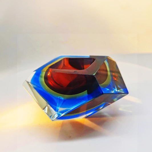 1960s Stunning Ashtray or Catch-all in Murano Glass by Flavio Poli for Seguso. Made in Italy