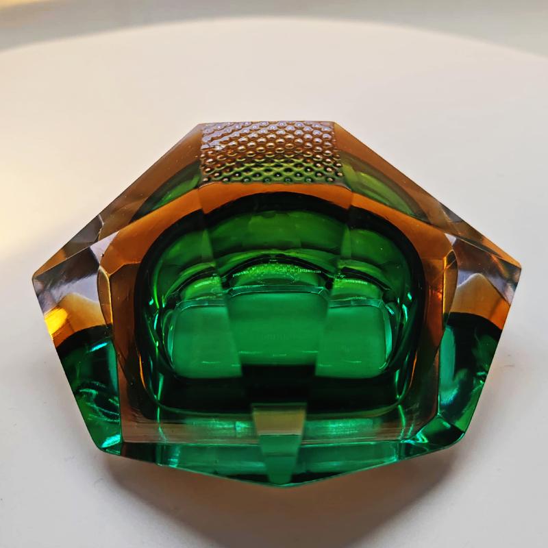 1960s Ashtray or Catch-all in Murano Glass by Flavio Poli for Seguso. Made in Italy.