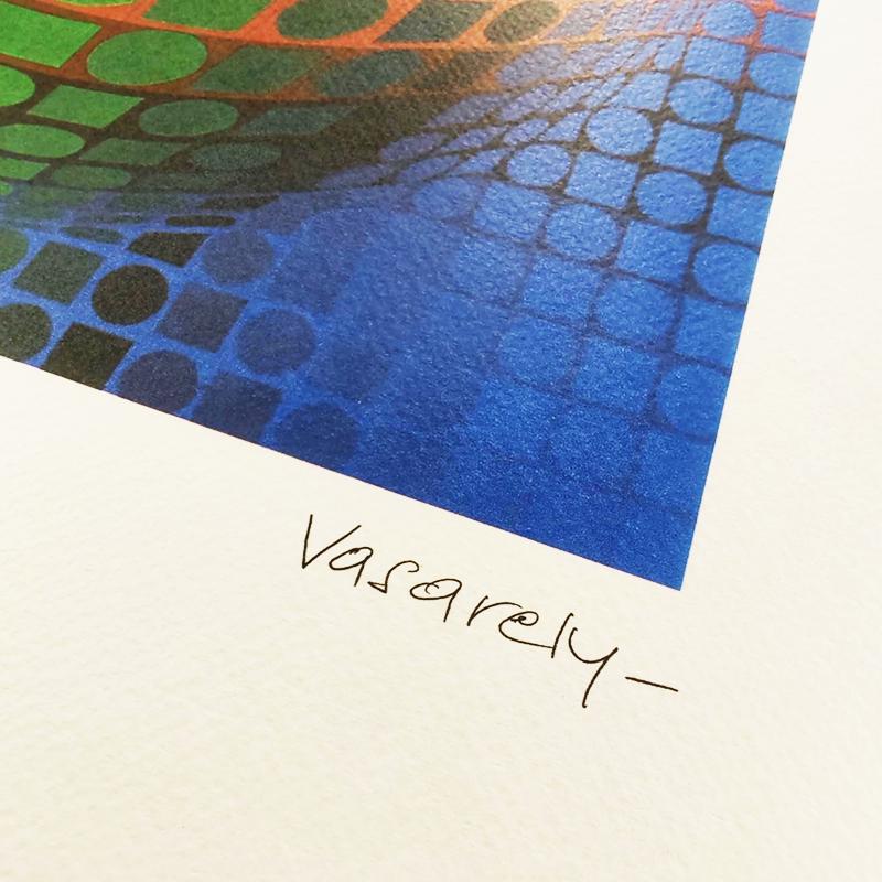 1970s Victor Vasarely Limited numbered Edition Lithograph.
