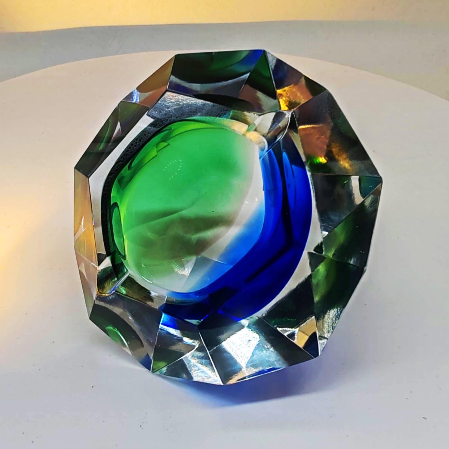 1960s Rare Ashtray or Catch-all in Murano Glass by Flavio Poli for Seguso.