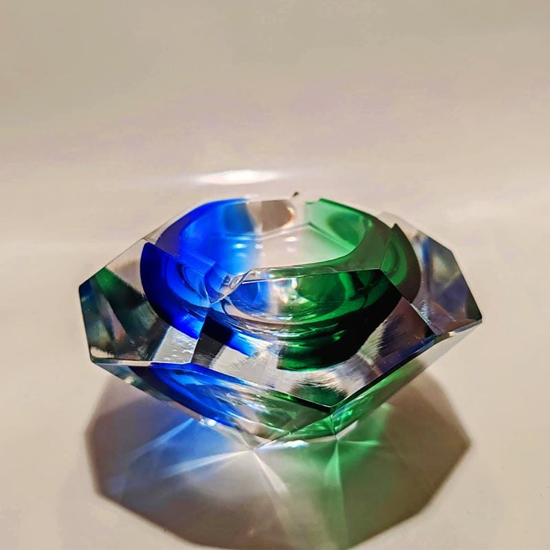 1960s Rare Ashtray or Catch-all in Murano Glass by Flavio Poli for Seguso.