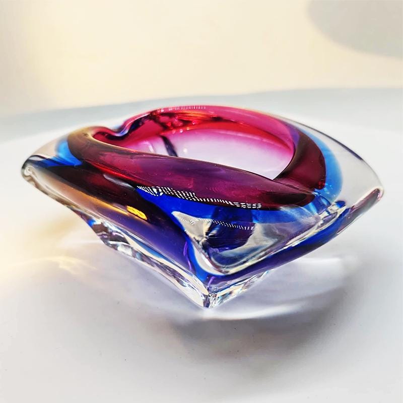1960s  Ashtray or Catch-all in Murano Glass. Made in Italy.