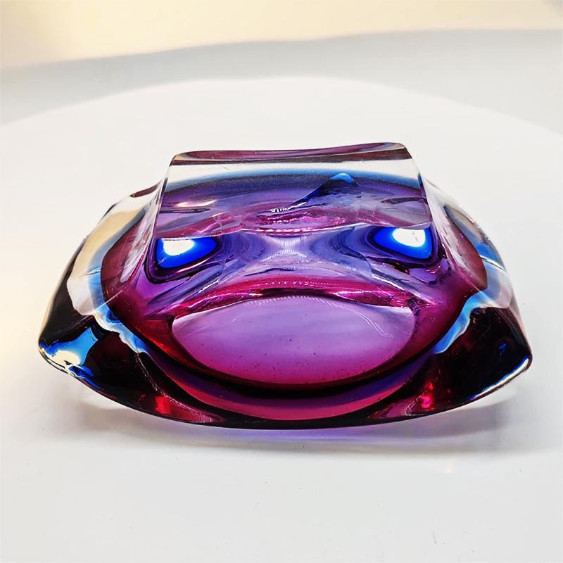 1960s  Ashtray or Catch-all in Murano Glass. Made in Italy.