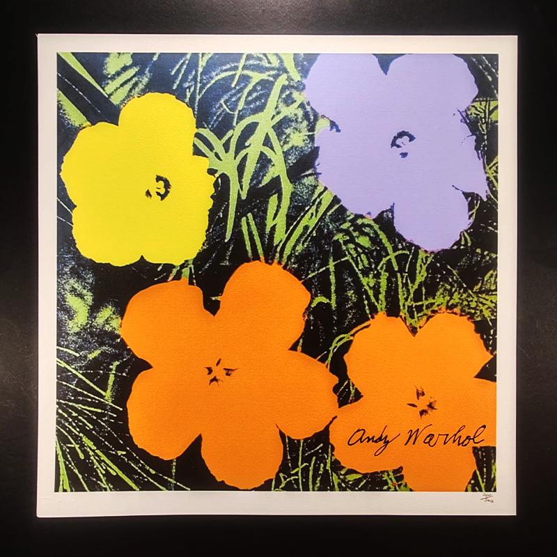 1980s Andy Warhol "Flowers" Limited Edition Lithograph by CMOA.