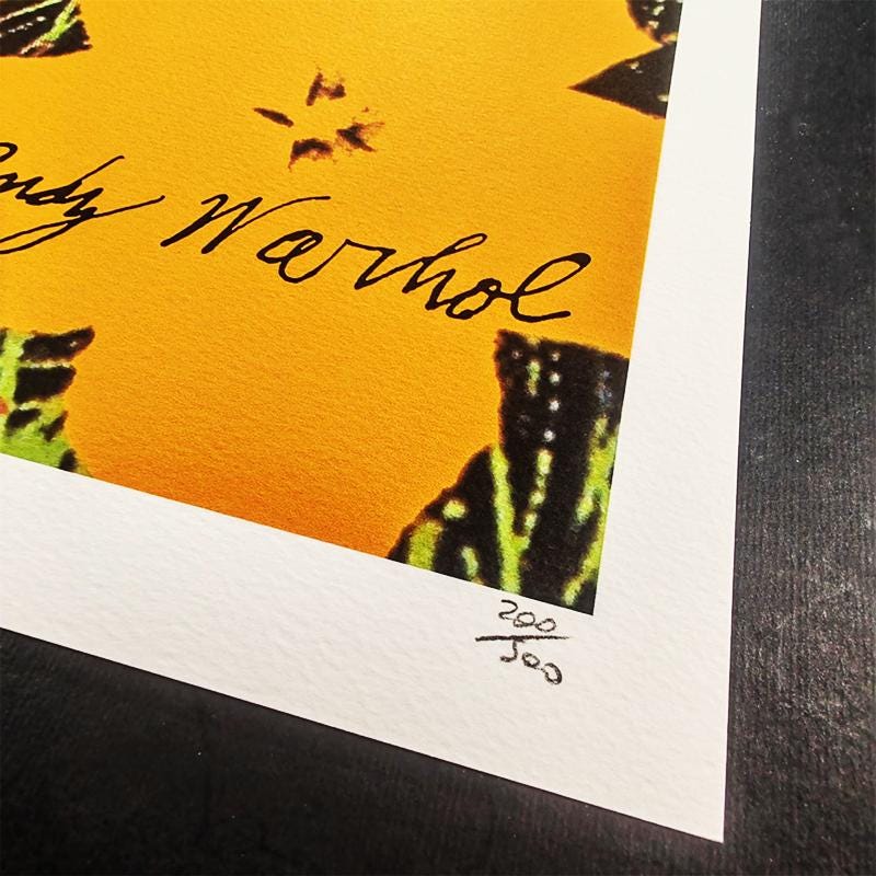 1980s Andy Warhol "Flowers" Limited Edition Lithograph by CMOA.