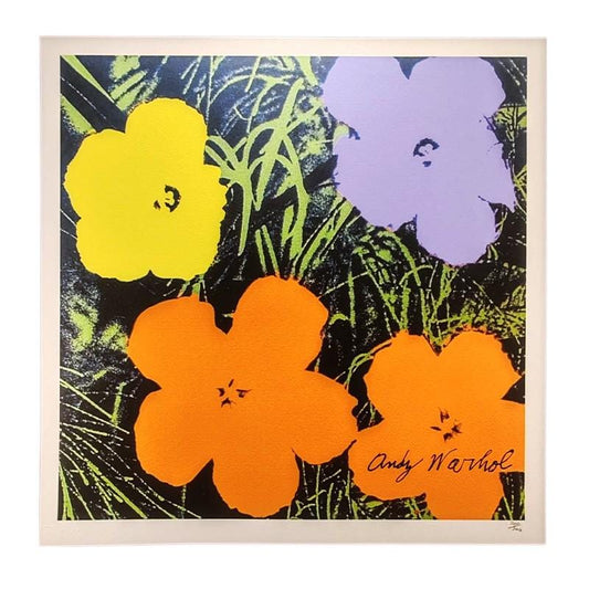 1980s Andy Warhol "Flowers" Limited Edition Lithograph by CMOA.
