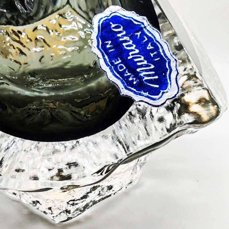 1960s Stunning Ashtray or Catch-all in Murano Glass by Flavio Poli for Seguso. Made in Italy.