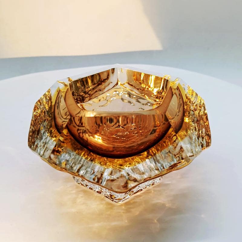 1960s Stunning Ashtray or Catch-all in Murano Glass by Flavio Poli for Seguso. Made in Italy.