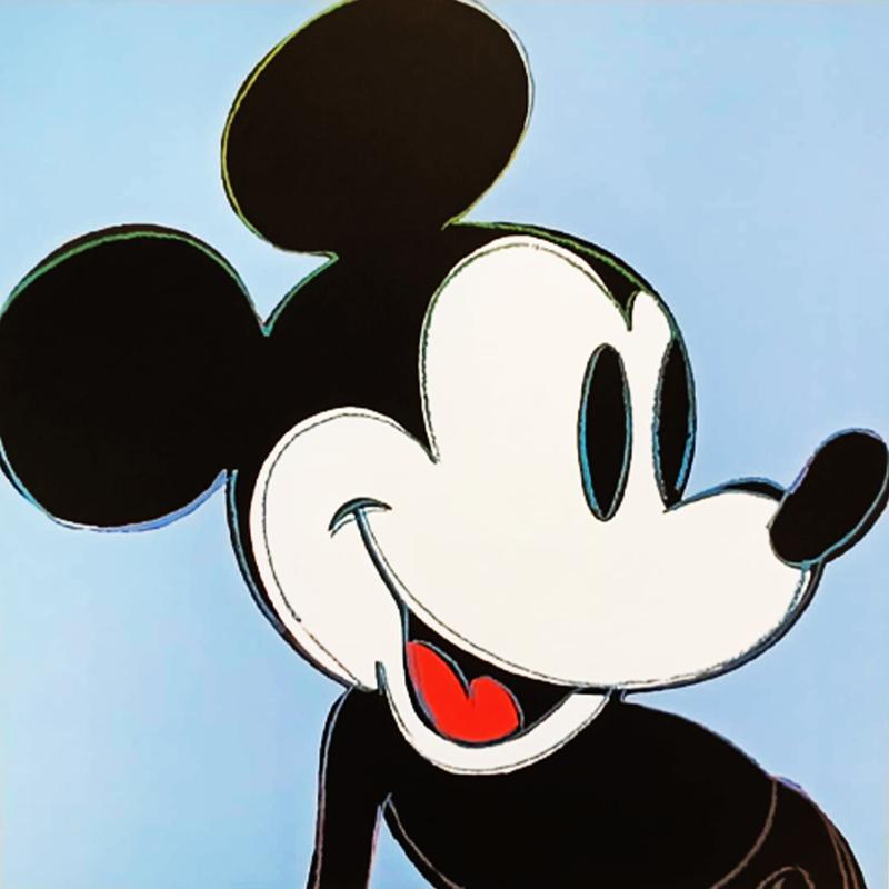1980s Andy Warhol "Mickey Mouse"  - Limited edition Lithograph. Leo Castelli - New York - Numbered in Pencil.