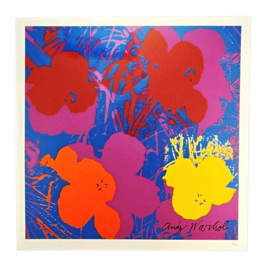 1980s Andy Warhol "Flowers" Limited Edition Lithograph by CMOA.