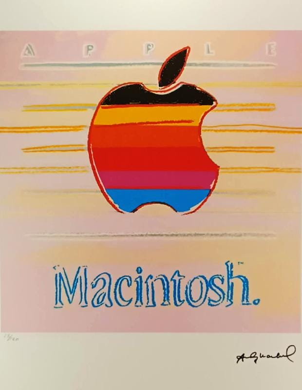 1980s Andy Warhol "Macintosh" - Limited edition Lithograph. Leo Castelli - New York - Numbered in Pencil.