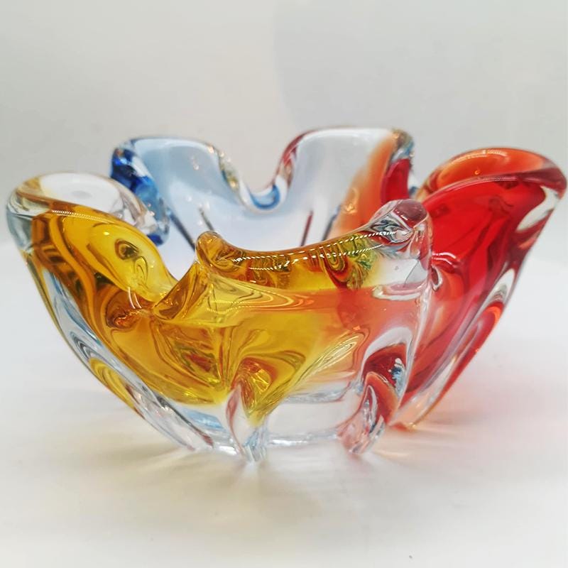 1960s Catch-all, Ashtray or Empty Pocket in Murano Glass. Made in Italy.