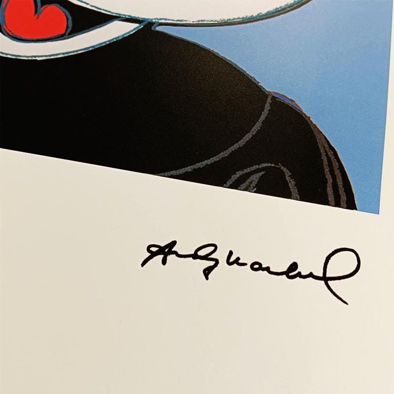 1980s Andy Warhol "Mickey Mouse"  - Limited edition Lithograph. Leo Castelli - New York - Numbered in Pencil.