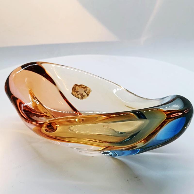 1960s Ashtray or Catch-all in Murano Glass. Made in Italy. 19 cm.