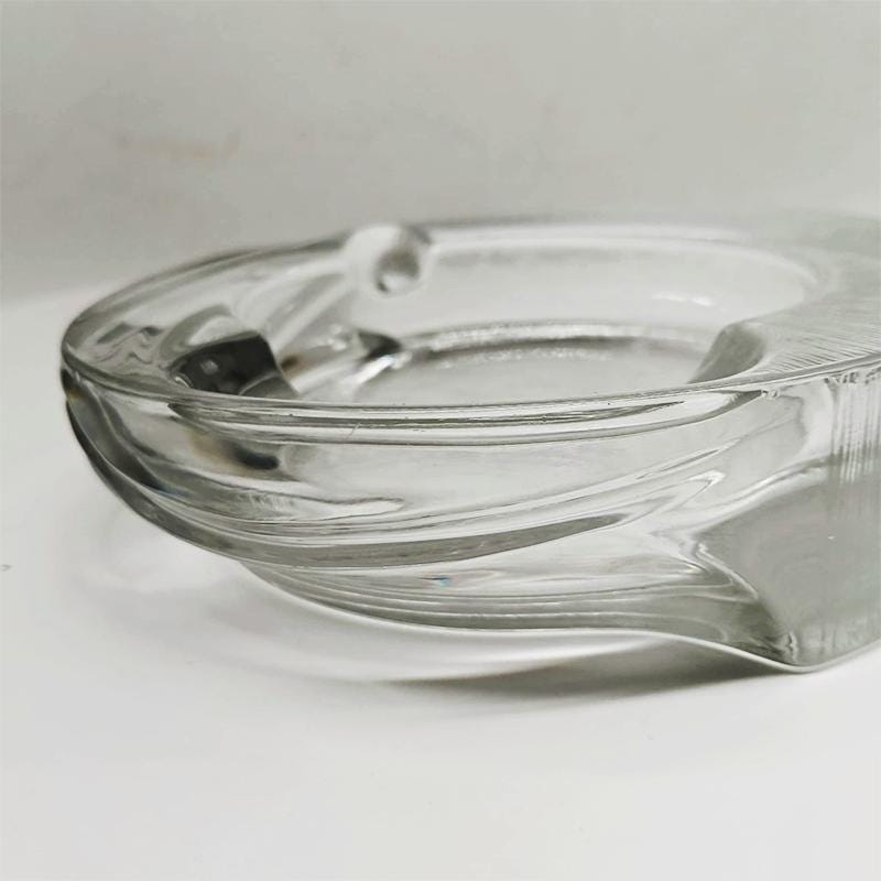 1970s Ashtray by Fabio Frontini for Arnolfo di Cambio in Lead Crystal, Azteca Collection.