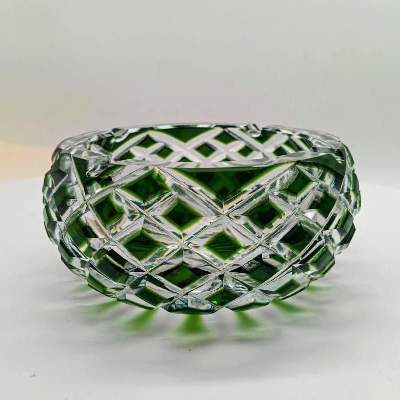 1960s Wonderful Bohemian Ashtray in Crystal.