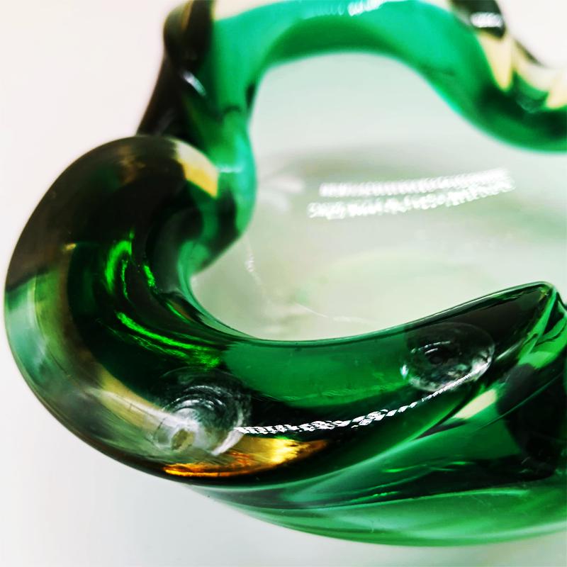 1960s Ashtray or Catch-all in Murano Glass by Flavio Poli for Seguso. Made in Italy.