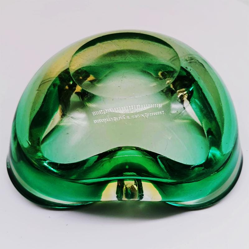 1960s Ashtray or Catch-all in Murano Glass by Flavio Poli for Seguso. Made in Italy.