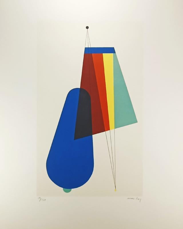 1970s Man Ray Limited Edition Lithograph. Author's signature and Numbered in Pencil.
