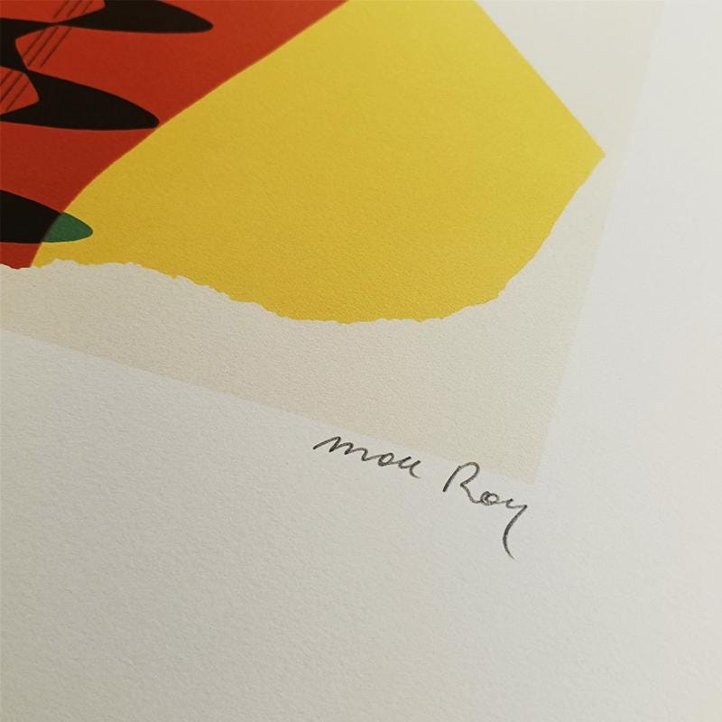 1970s Man Ray Limited Edition Lithograph. Author's signature and Numbered in Pencil.