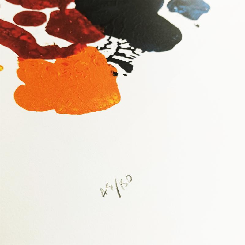 1970s Man Ray Limited Edition Lithograph. Author's signature and Numbered in Pencil.