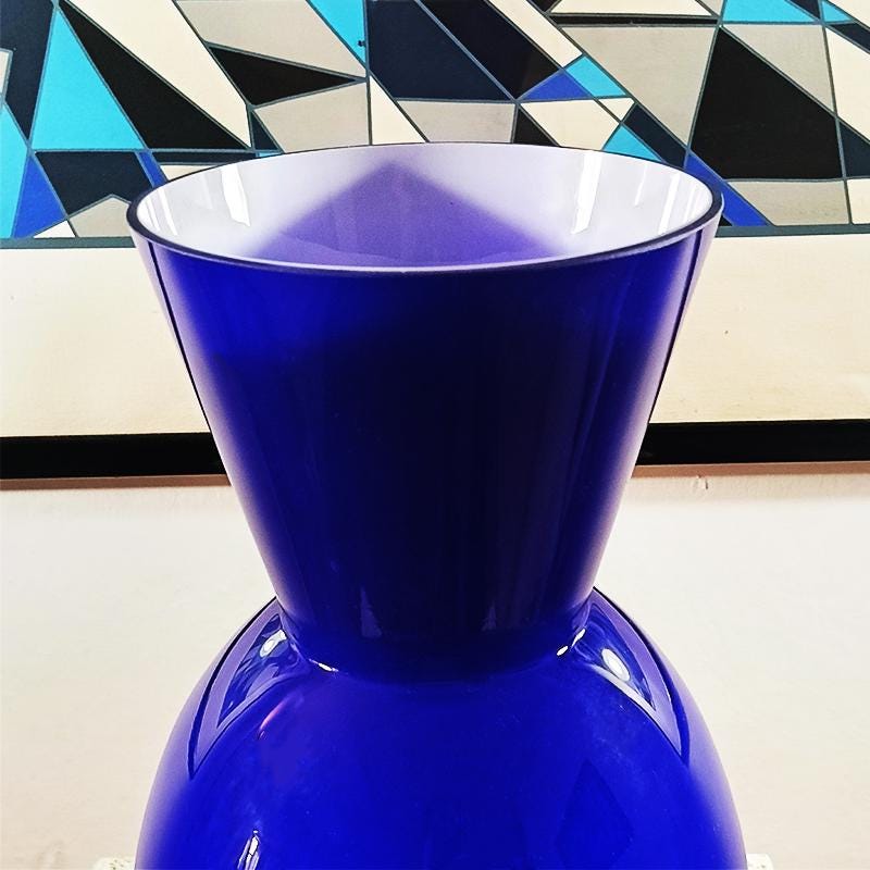 1970s Jacketed vase in Murano Glass - Made in Italy.