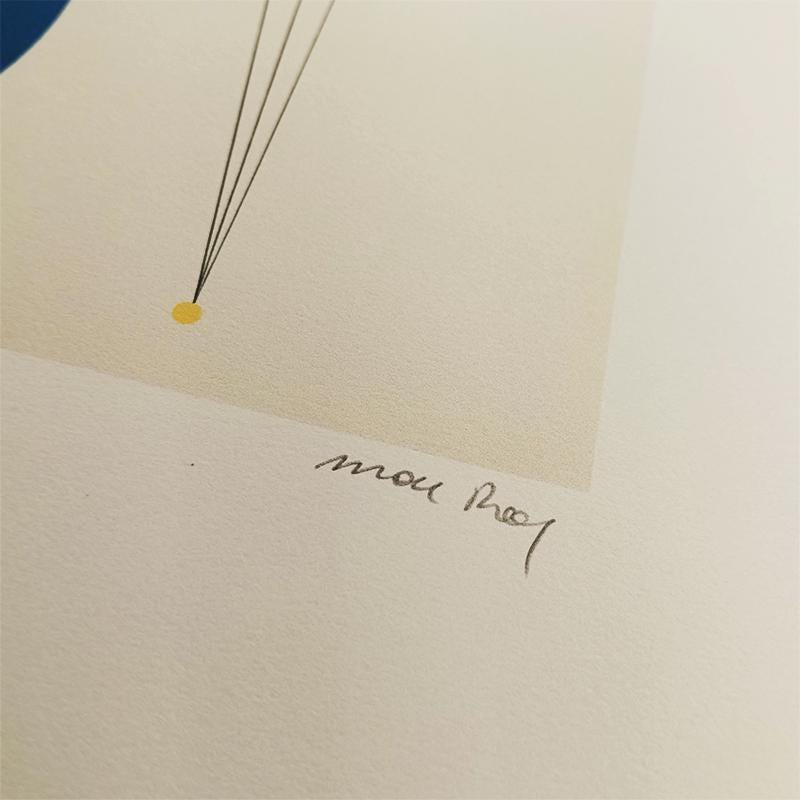 1970s Man Ray Limited Edition Lithograph. Author's signature and Numbered in Pencil.
