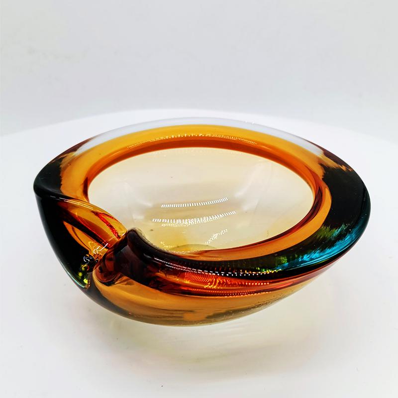 1960s Ashtray or Catch-all in Murano Glass by Flavio Poli for Seguso. Made in Italy.