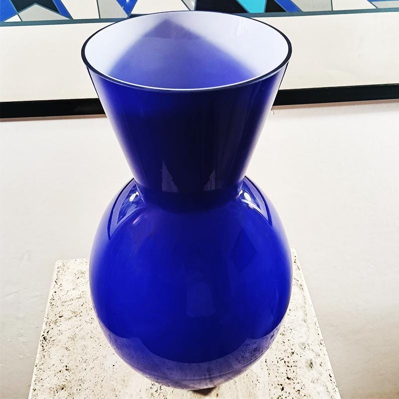 1970s Jacketed vase in Murano Glass - Made in Italy.