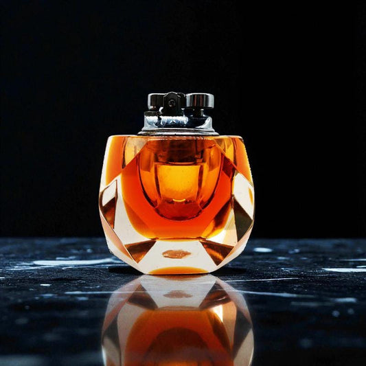1960s Stunning Table Lighter in Murano Glass by Flavio Poli for Seguso. Made in Italy.