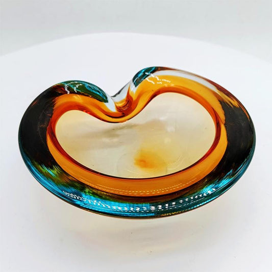 1960s Ashtray or Catch-all in Murano Glass by Flavio Poli for Seguso. Made in Italy.