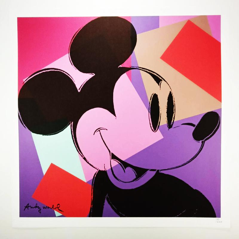 1980s Andy Warhol "Mickey Mouse" Limited Edition Lithograph by CMOA.