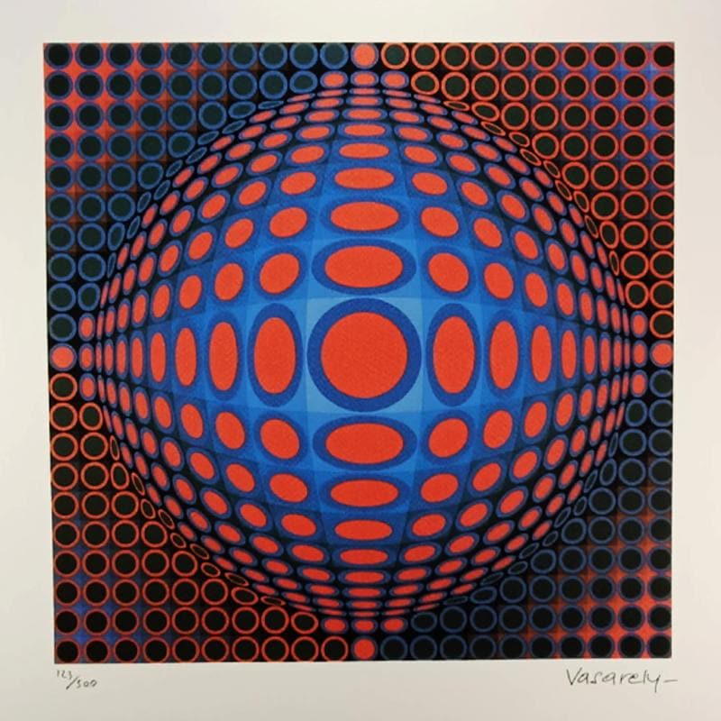 1970s Victor Vasarely Limited numbered Edition Lithograph.
