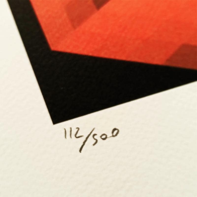 1970s Victor Vasarely Limited numbered Edition Lithograph.