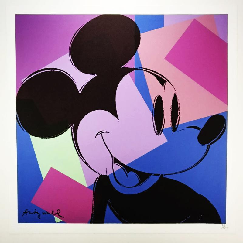 1980s Andy Warhol "Mickey Mouse" Limited Edition Lithograph by CMOA.