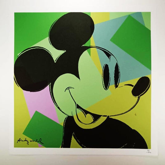 1980s Andy Warhol "Mickey Mouse" Limited Edition Lithograph by CMOA.
