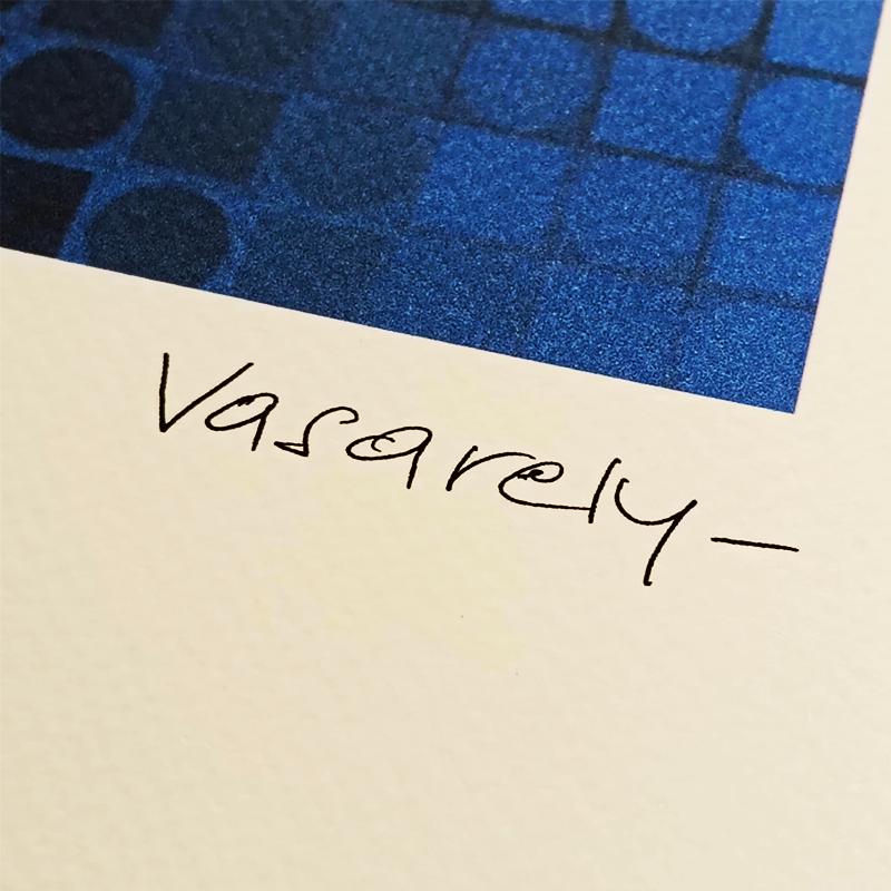 1970s Victor Vasarely Limited numbered Edition Lithograph.