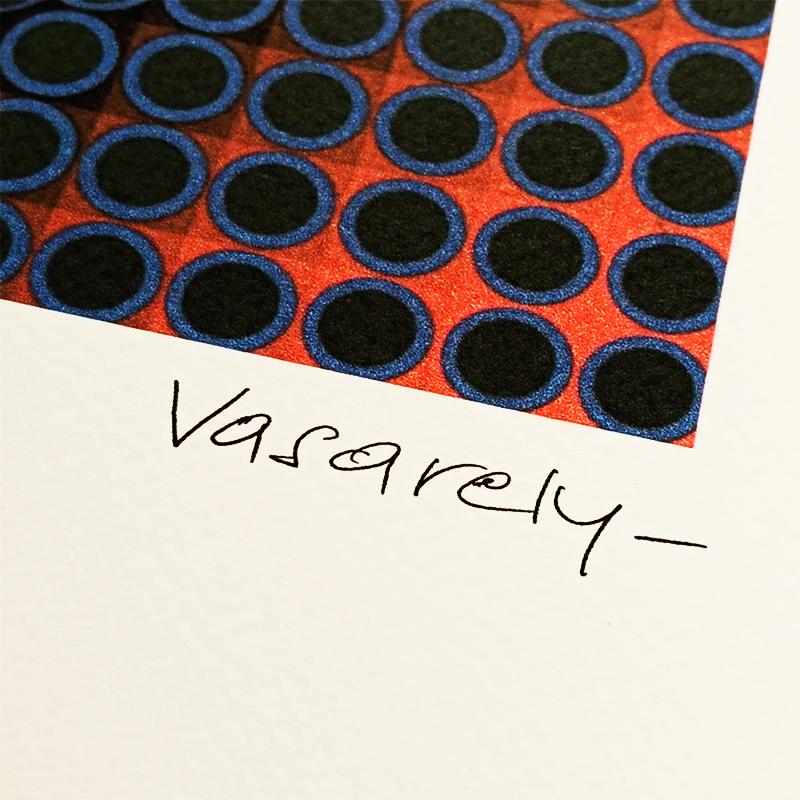 1970s Victor Vasarely Limited numbered Edition Lithograph.