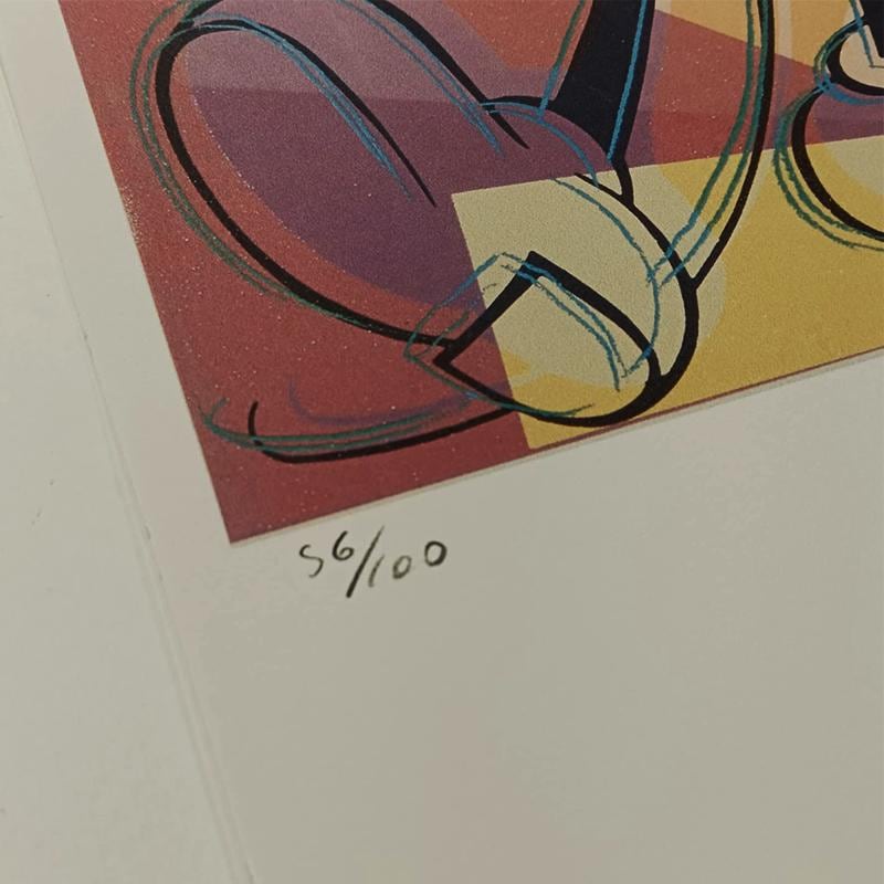 1980s Andy Warhol "Mickey Mouse" Limited Series Lithograph - Leo Castelli - New York - Numbered in Pencil.