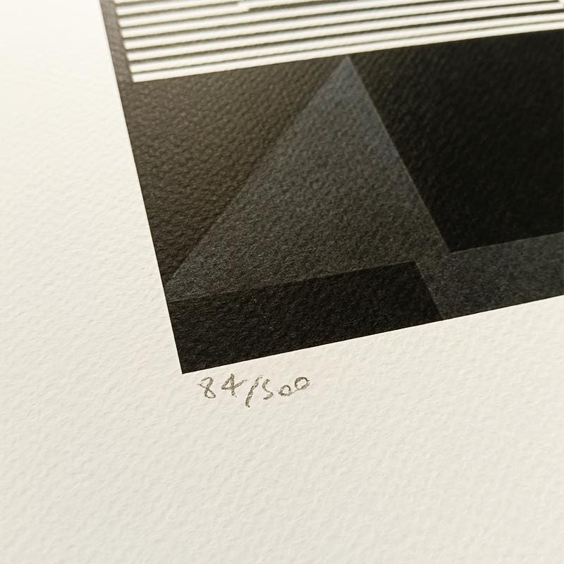 1970s Victor Vasarely Limited numbered Edition Lithograph.