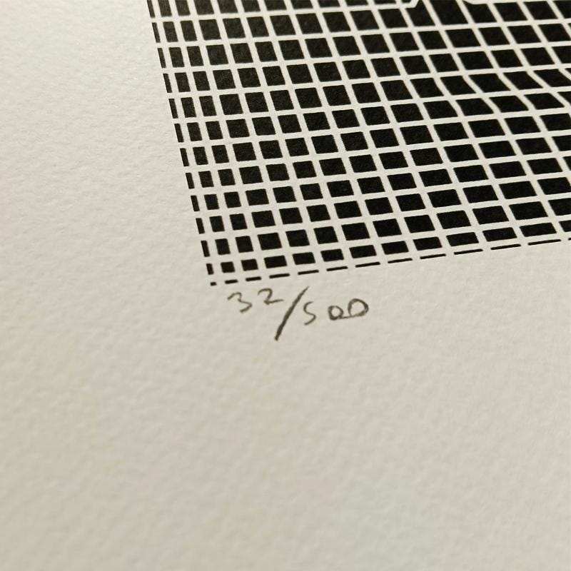1970s Victor Vasarely Limited numbered Edition Lithograph.