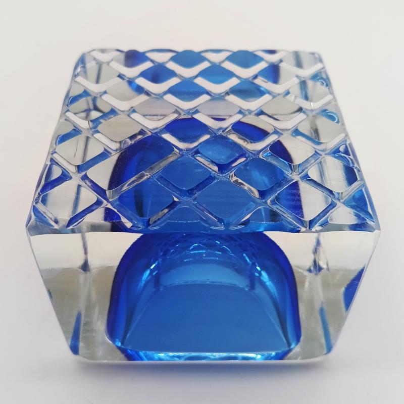 1960s Square Ashtray or Catch-all in Murano Glass by Mandruzzato. Made in Italy